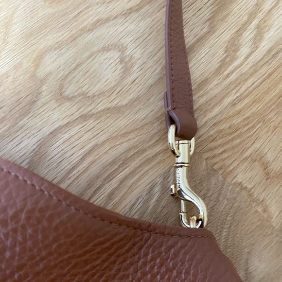 Cuyana Camel Mini System Leather Tote with Removable Strap and Cloth Bag - Picture 5 of 7